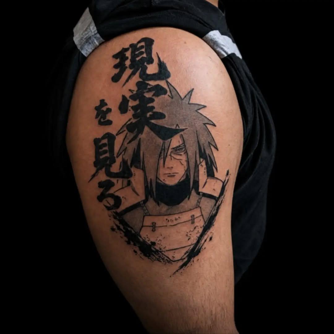 Madara (Naruto) blackwork — vini_thekid