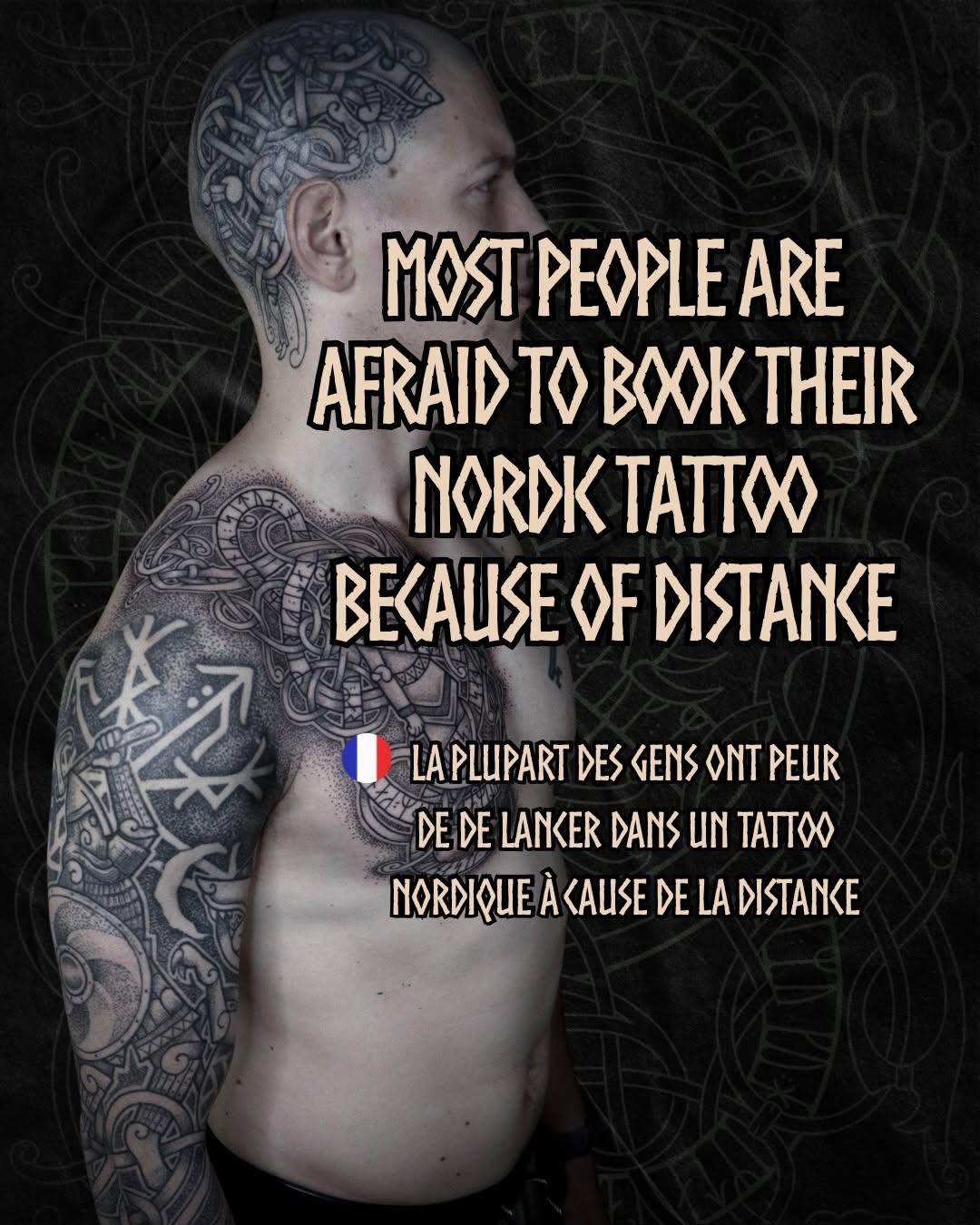 Tatouage Full sleeve symboles nordiques — morrigantattooartist