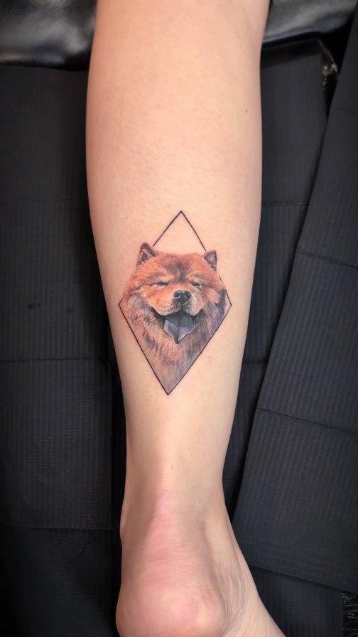 Portrait de chien Simba couleur — sarahtattooos