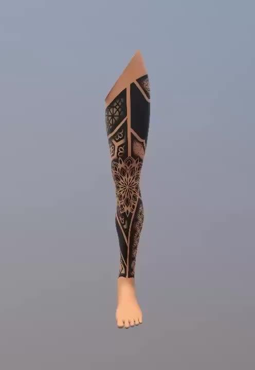 Tatouage Blackwork geometrique — laurentbartinktattoo