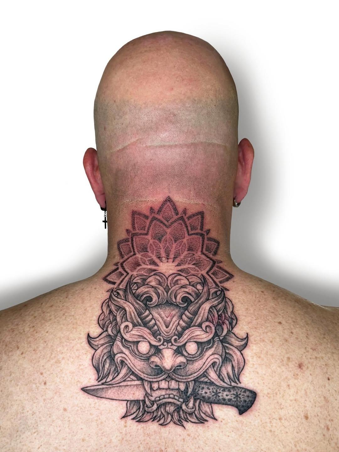 Tatouage Démon/Oni avec mandala — bruno.blacklion
