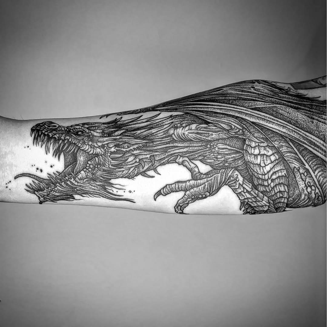 Tatouage dragon gapfiller — asphyx