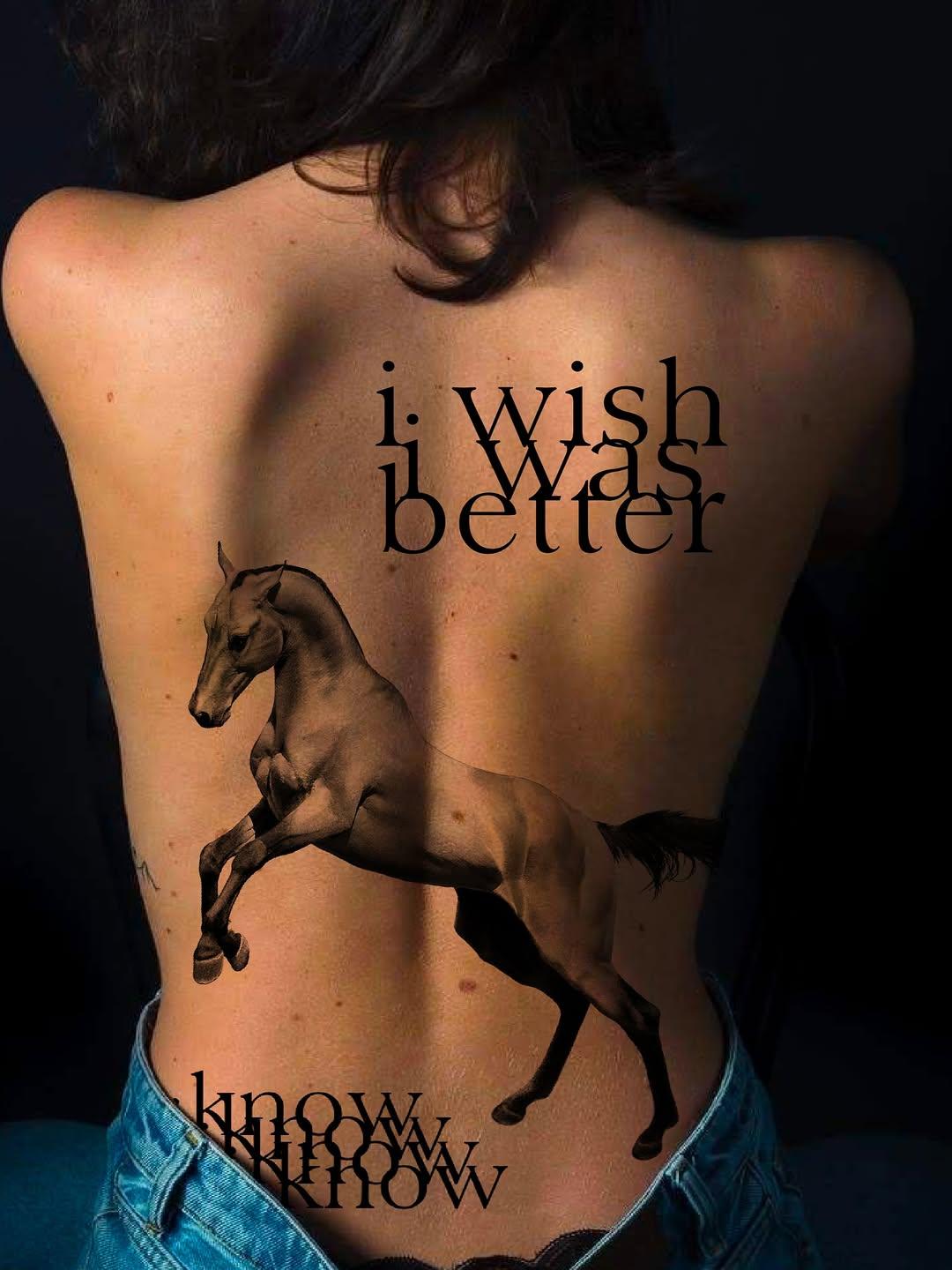 Tatouage Cheval réaliste textes — ananda.tattoo