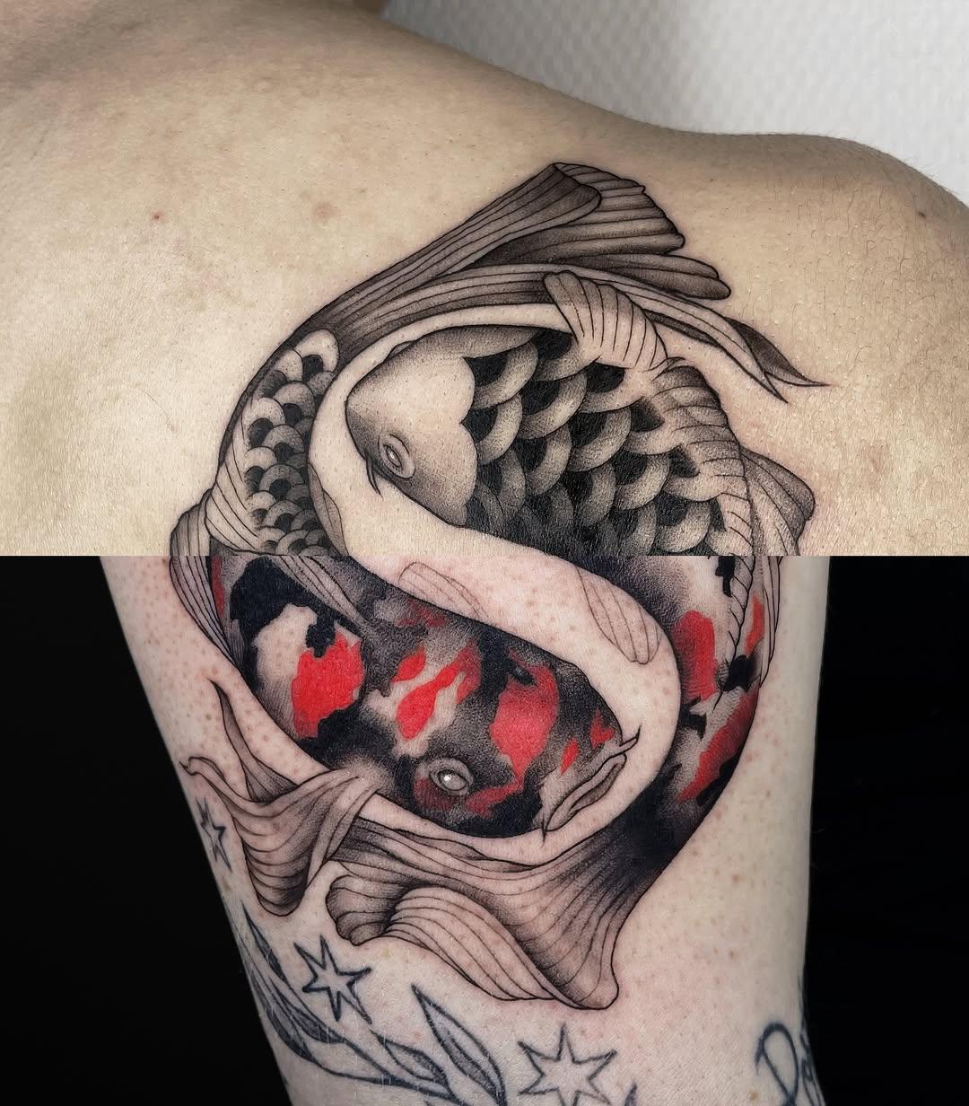 Tatouage Poissons Koi japonais — georges_tattoos