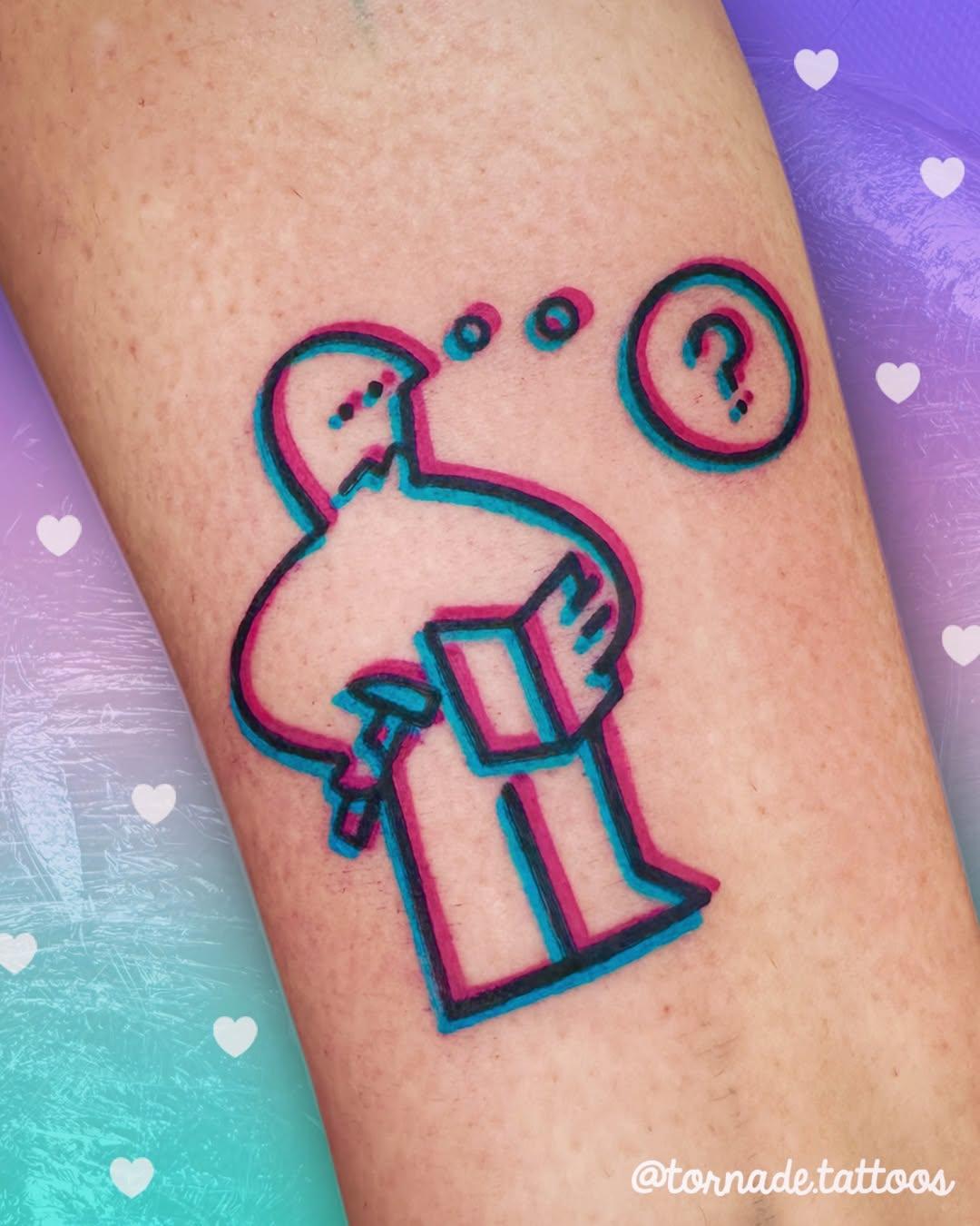 Tatouage Personnage IKEA 3D — tornade.tattoos