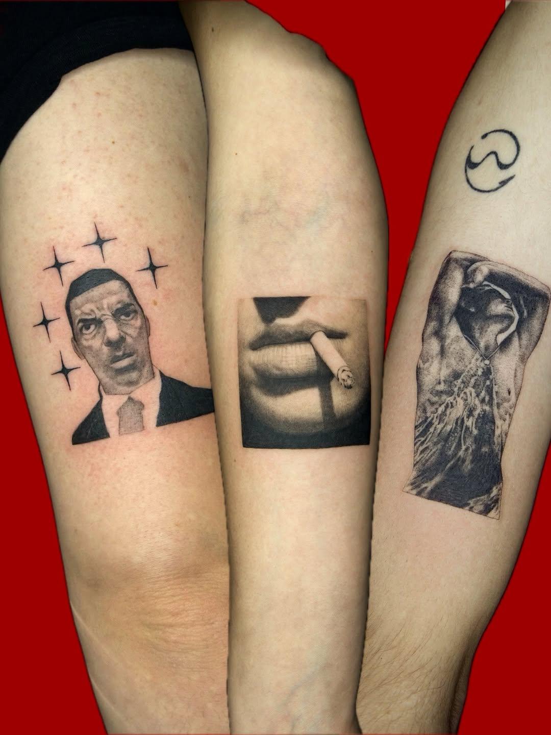 Tatouage portraits et images réalistes multi-bras — chan69x