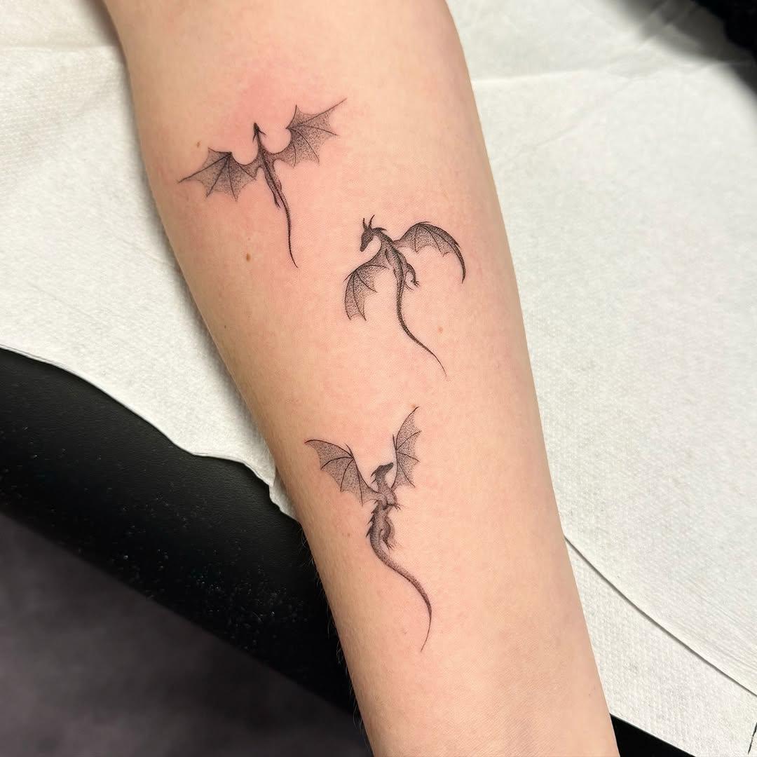 Tatouage Dragons ailés — 1096ttt
