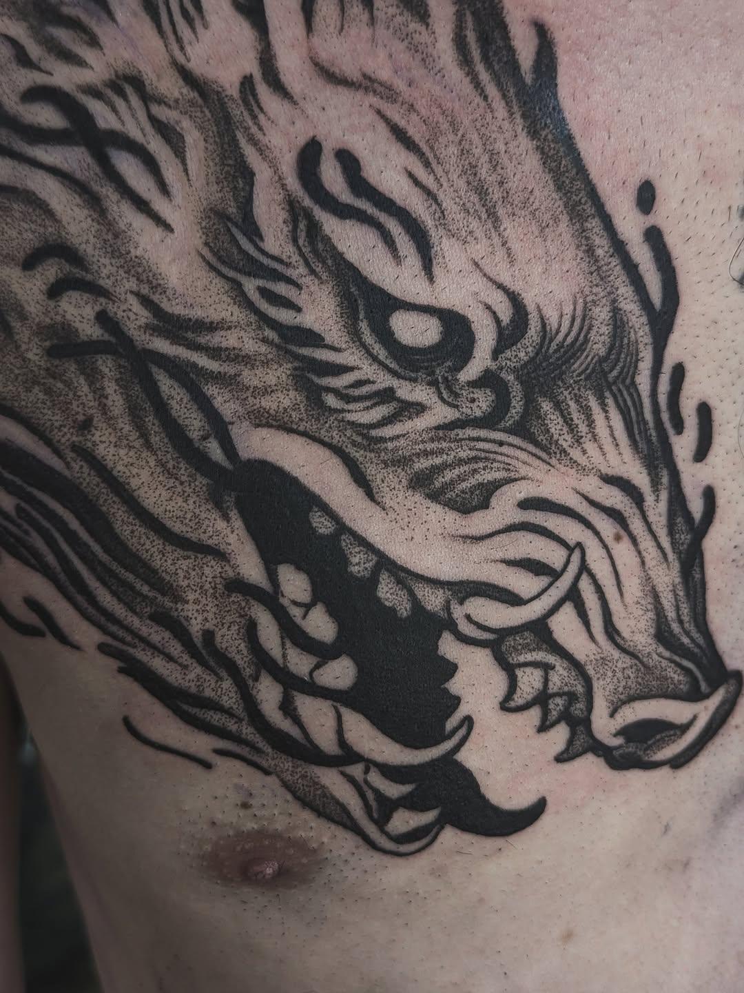 Tatouage Monstre gluant Mononoké — odji.tattooist