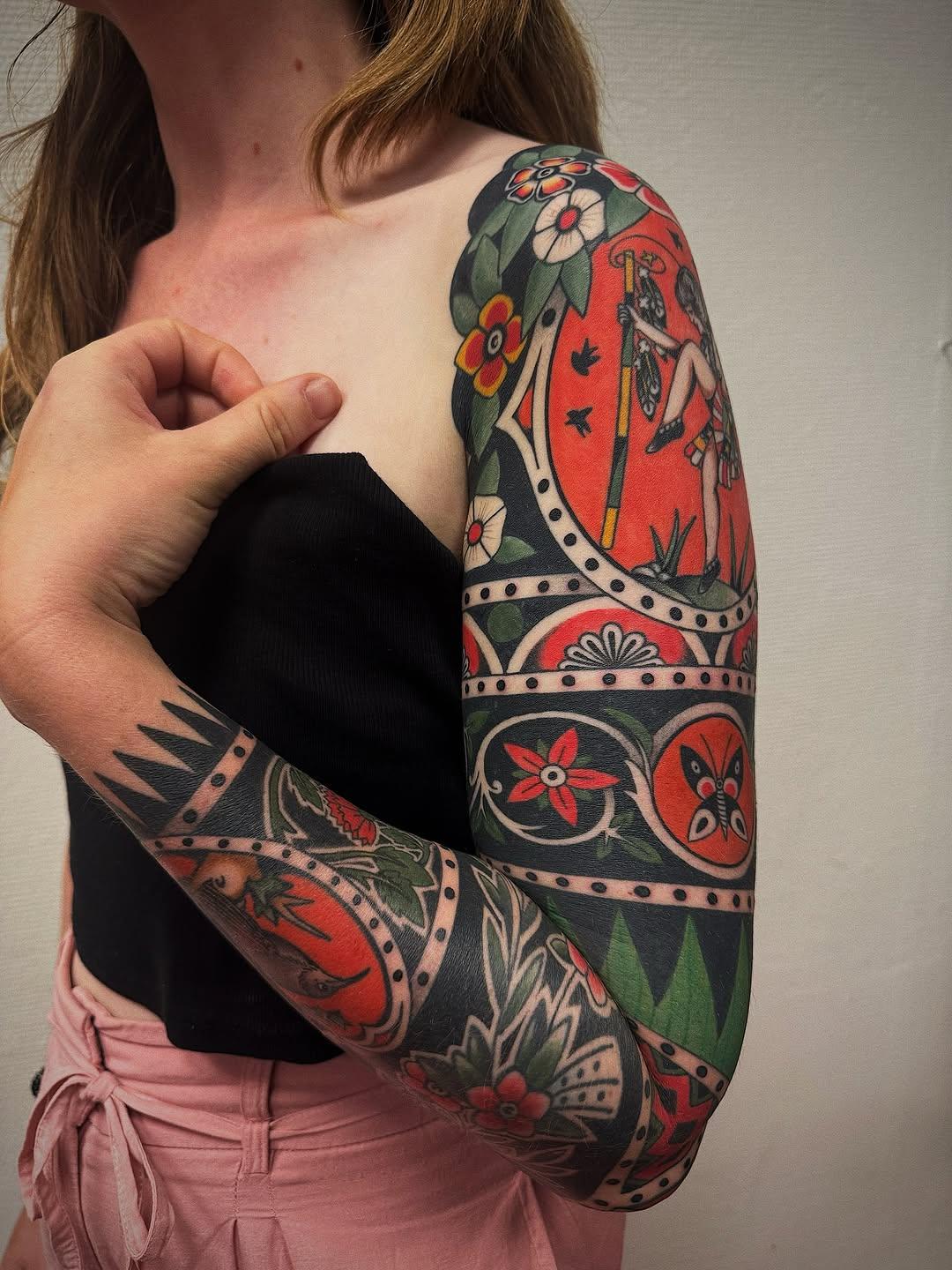 Tatouage Motifs floraux cadres bras — arthur_poncelin