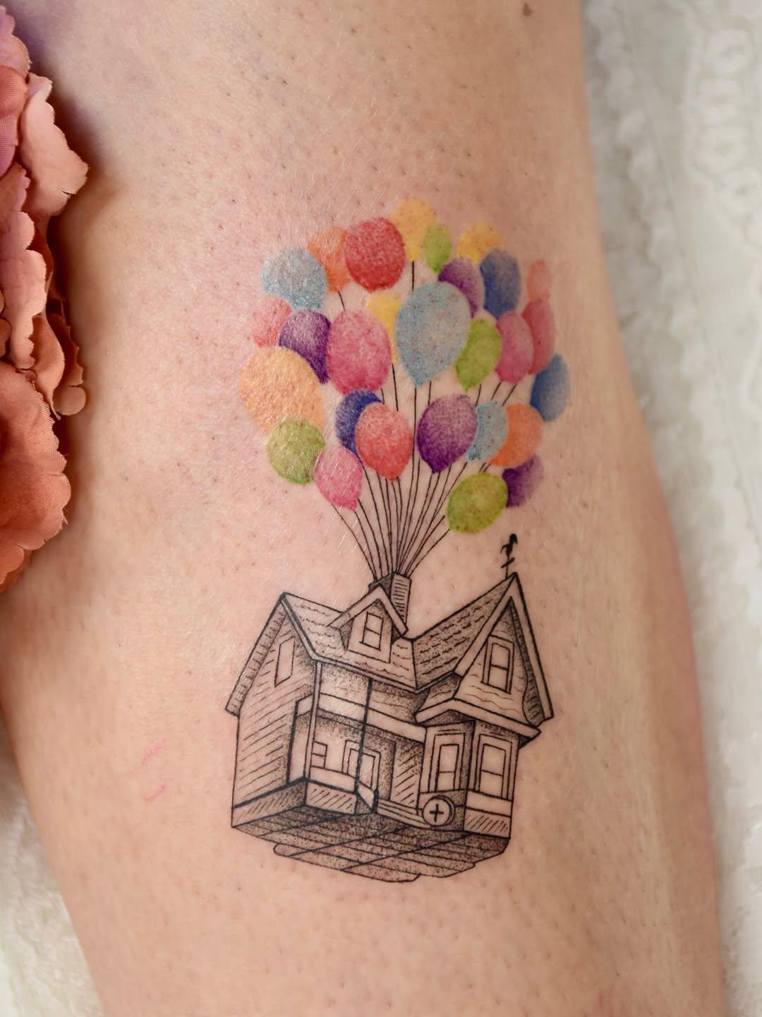 Maison de Là-haut (Carl Fredricksen), couleur — rose__epineuse