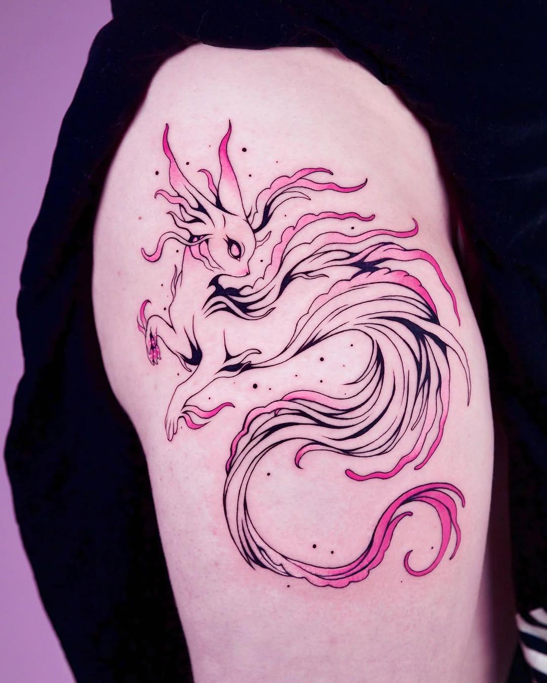 Tatouage Méduse avec tentacules — good.haidy