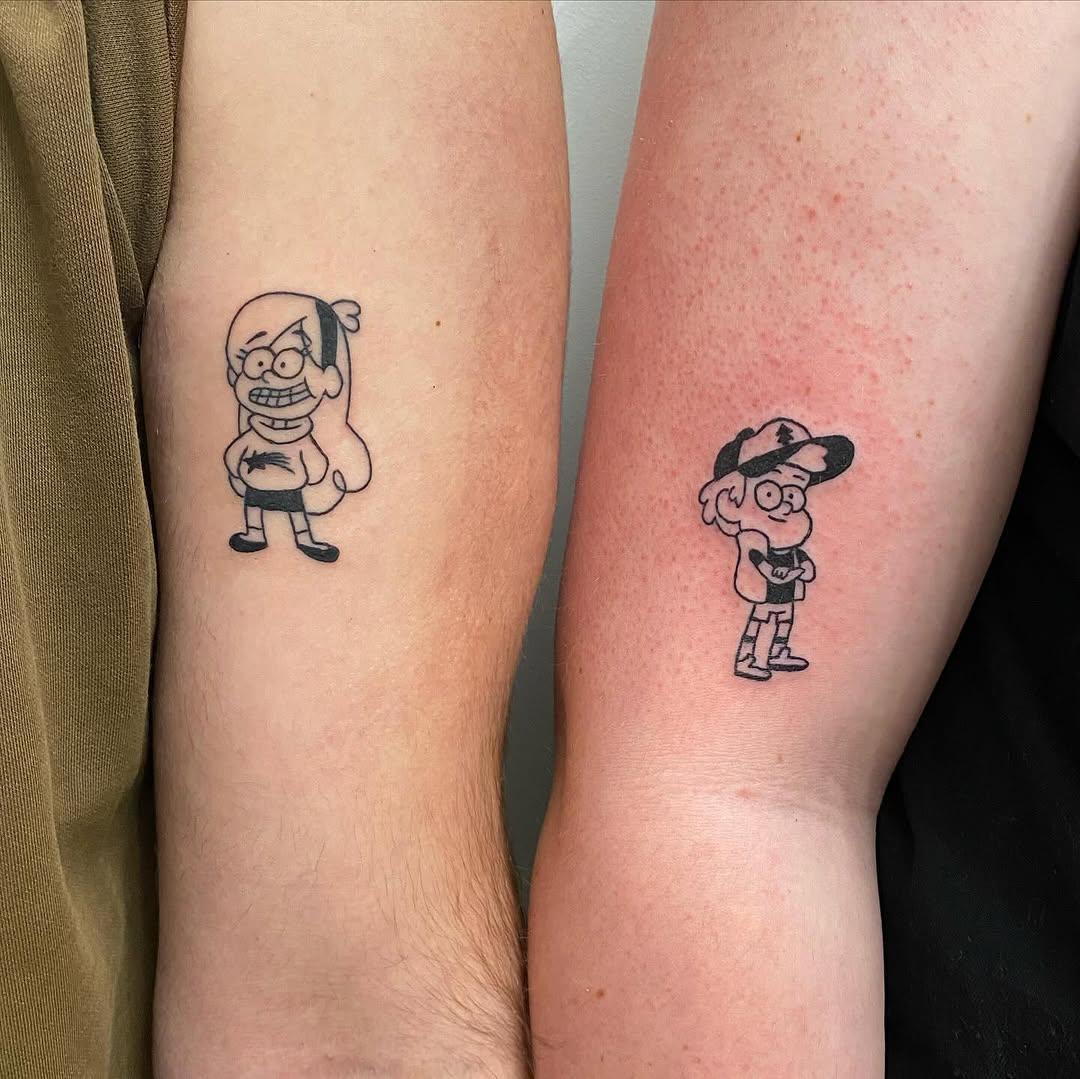 Tatouage Personnages Gravity Falls — atomik_rennes