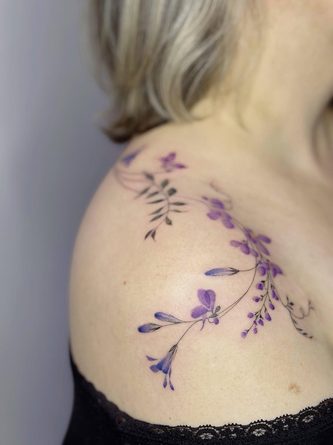 Tatouage Fleur assortiment recent — eva_tattooist
