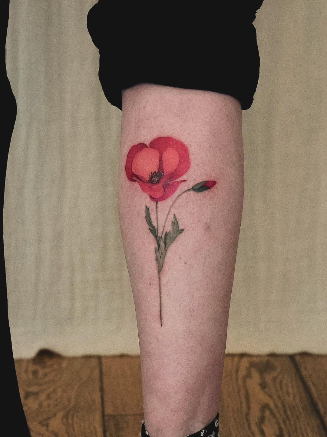 Tatouage Coquelicot — quokelune