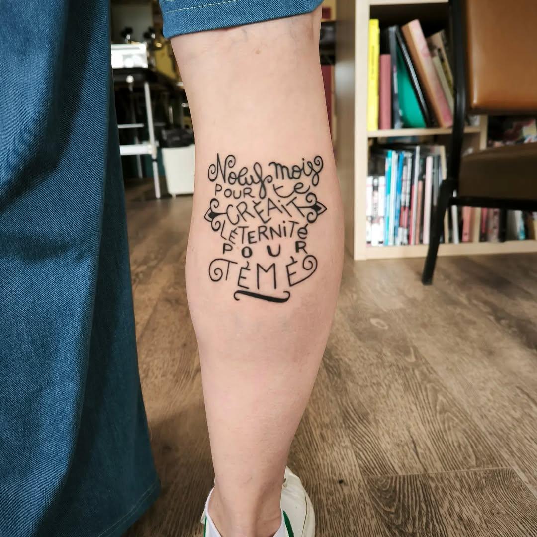 Tatouage Lettrage - Nostalgic — yannonyme
