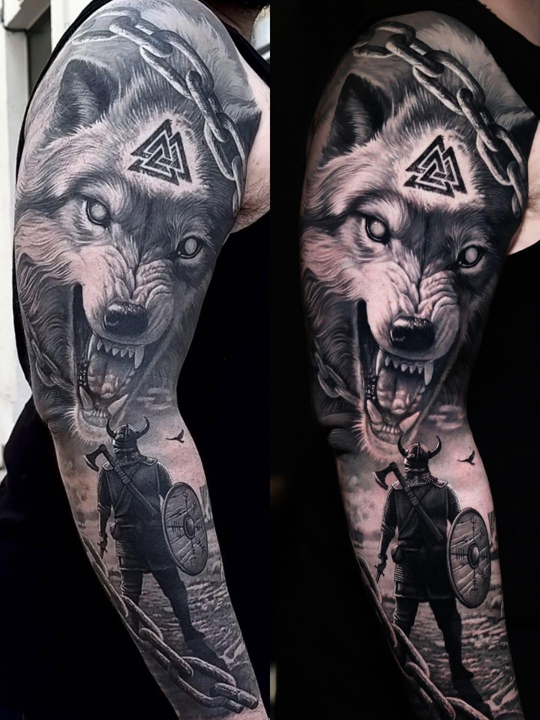 Tatouage Loup créature — egon_weiss