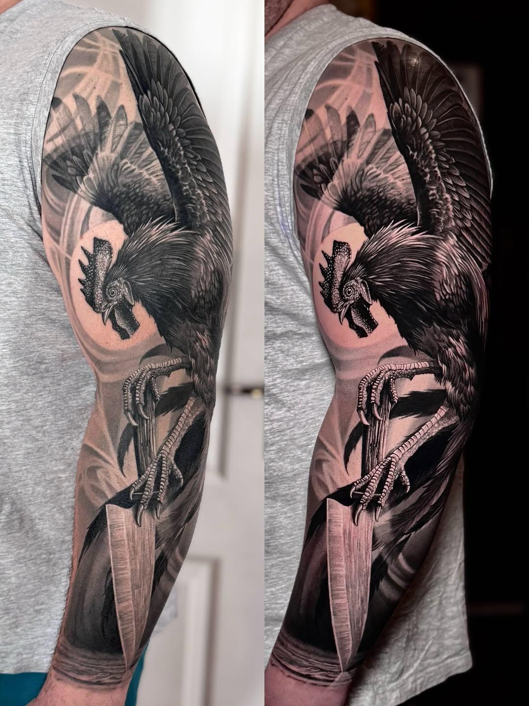 Tatouage Créature/oiseau healed vs fresh — egon_weiss