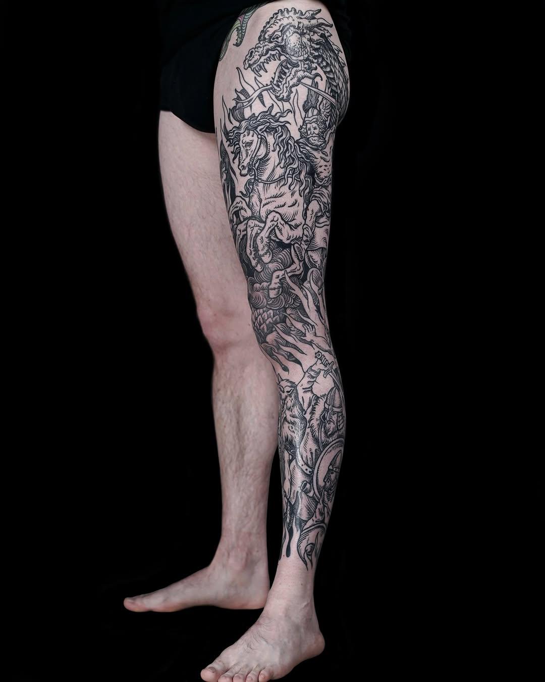 Tatouage Ragnarök mythologie nordique — mauddardeau