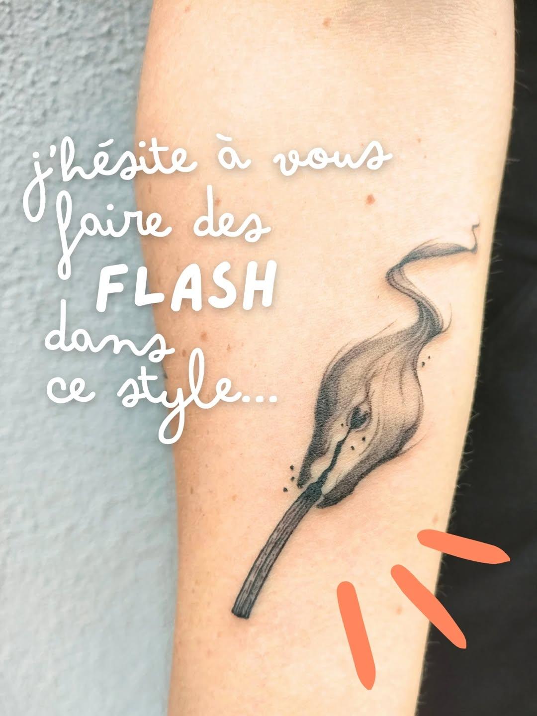 Tatouage couleur allumettes — petite.gom_tattoo