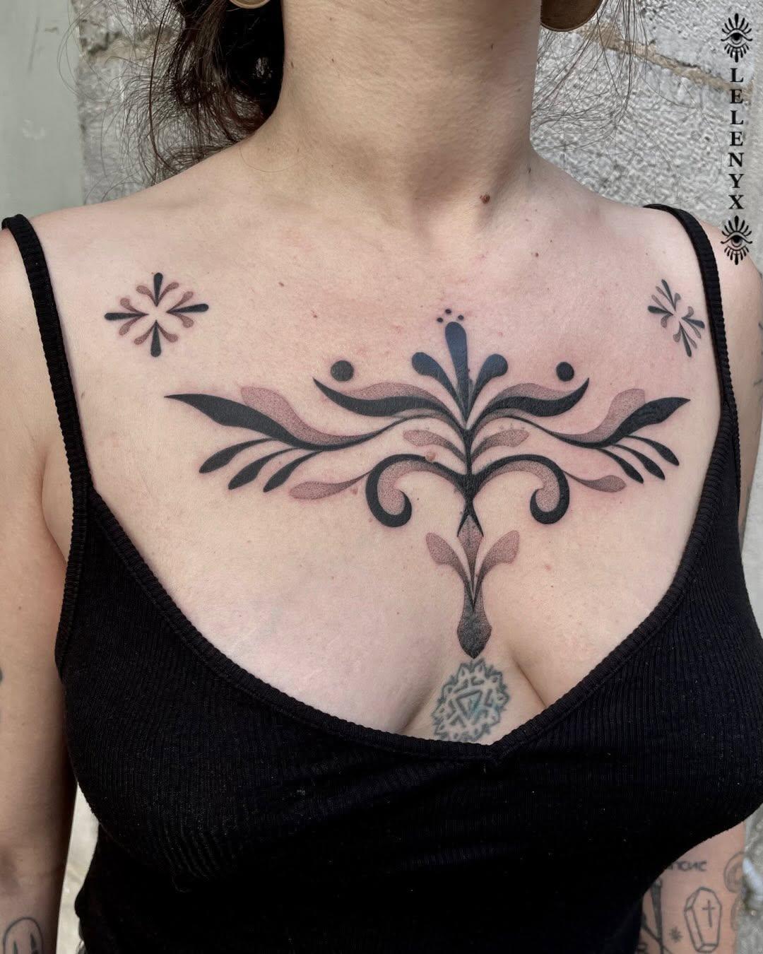 Tatouage cover sur le torse — lelenyx