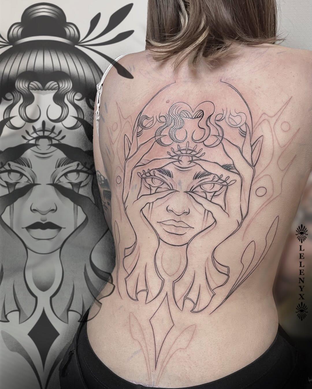 Tatouage flash dans le dos — lelenyx
