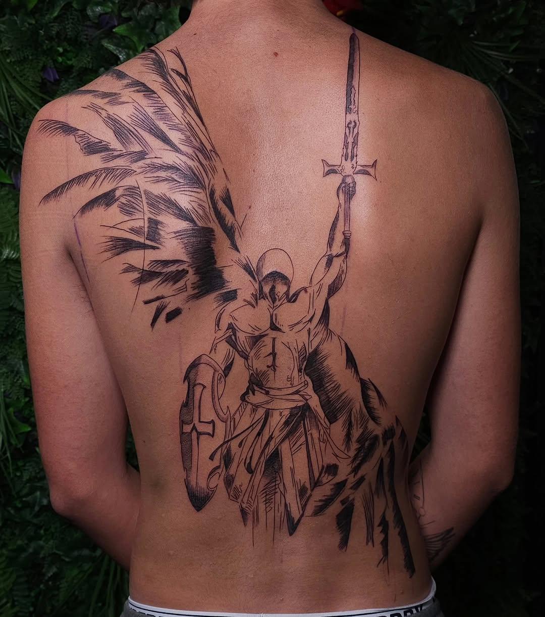 Tatouage fine line à l'aiguille unique — jarodmarchi