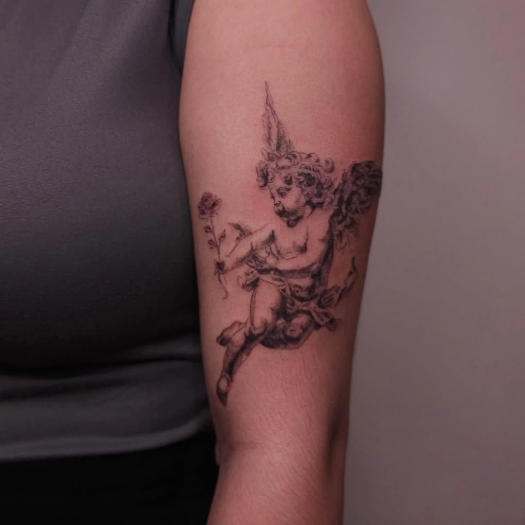 Tatouage fine line à l'aiguille unique — jarodmarchi