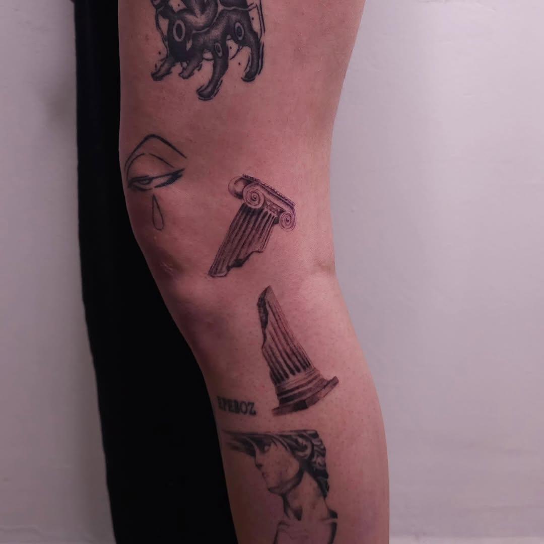 Tatouage fine line à l'aiguille unique — jarodmarchi