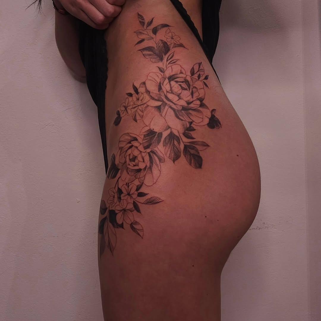 Tatouage fine line à l'aiguille unique — jarodmarchi