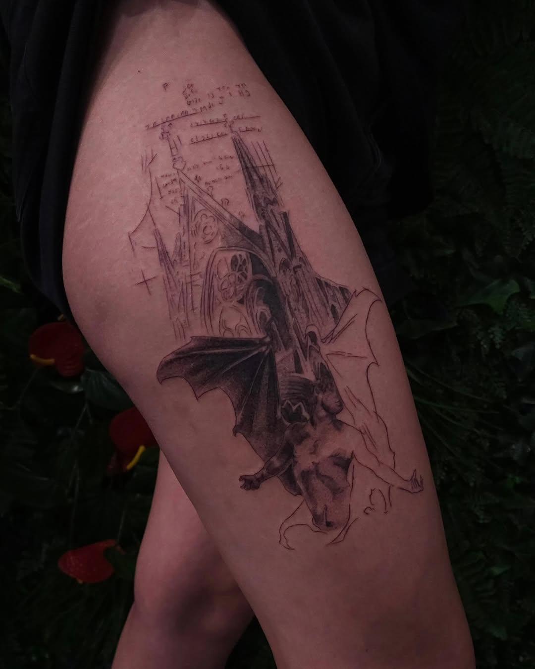Tatouage fine line à l'aiguille unique — jarodmarchi