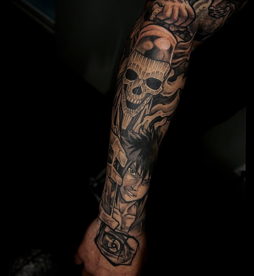 Tatouage manga Sasuke et Susanoo — vins_fury