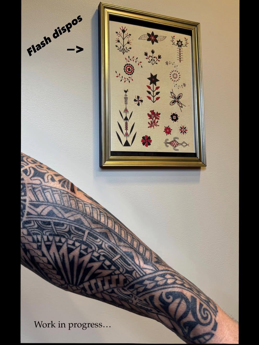 Tatouage polynésien maori géométrique — eklekt.ink