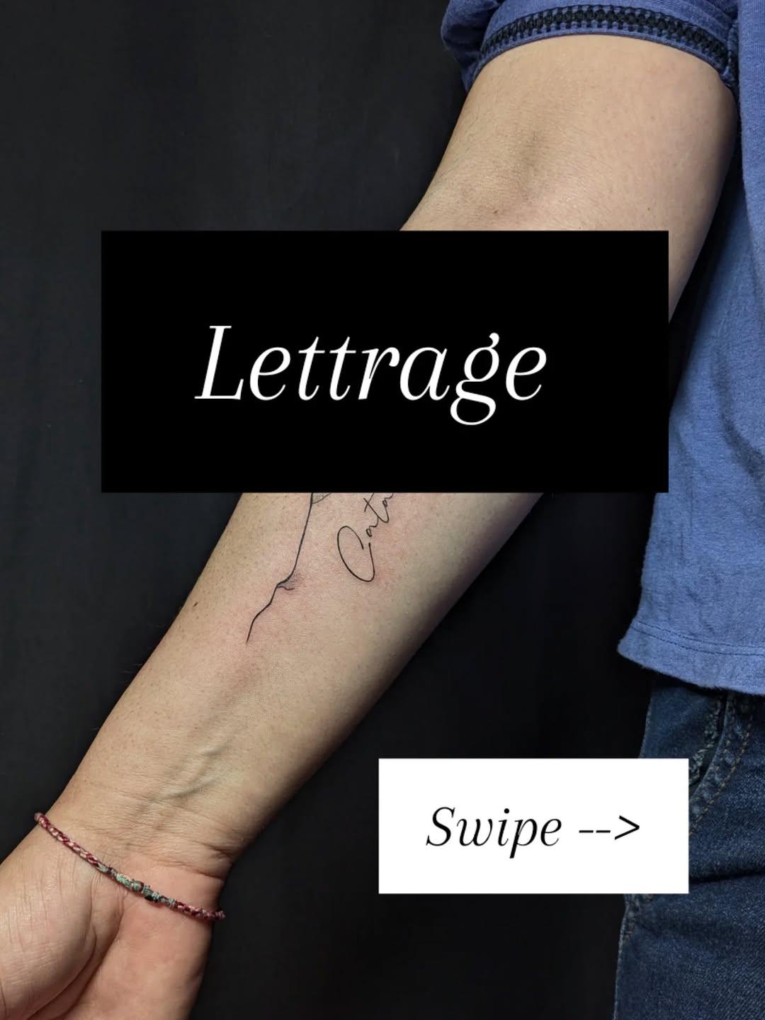 Lettrages fine line réalisés — lup_ink.ttt