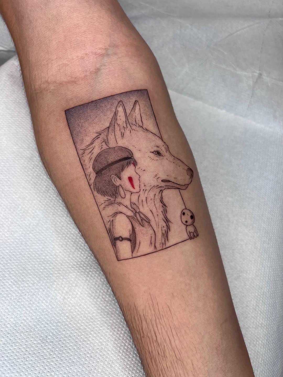 Tatouage San et Moro — hengsenberg_tattoo