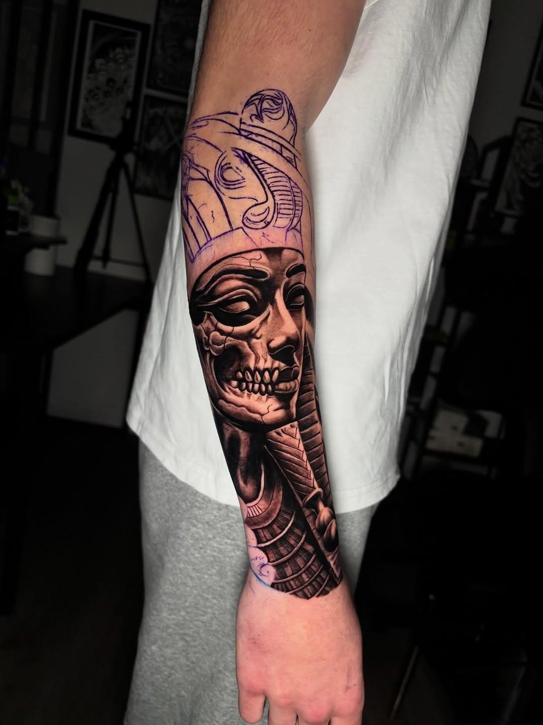 Tatouage Pharaon égyptien — link.ttt1