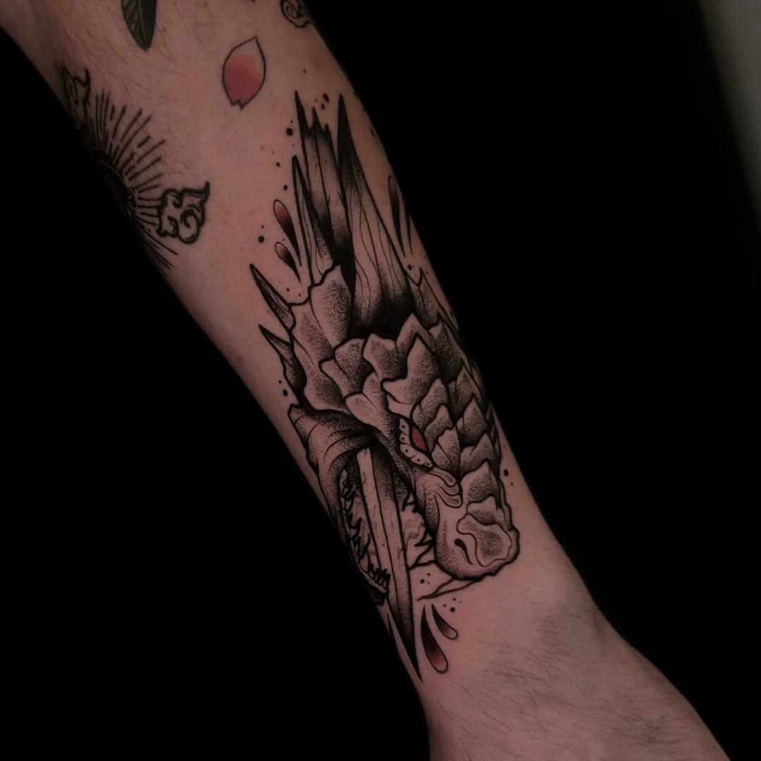 Dragon blackwork — hakimxstuch