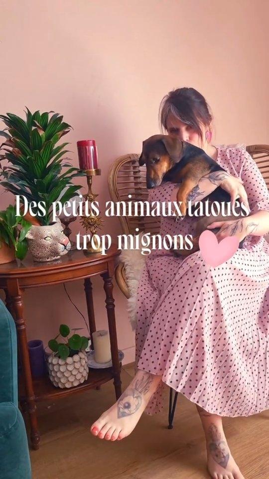 Petits animaux mignons en fine line — chardondore
