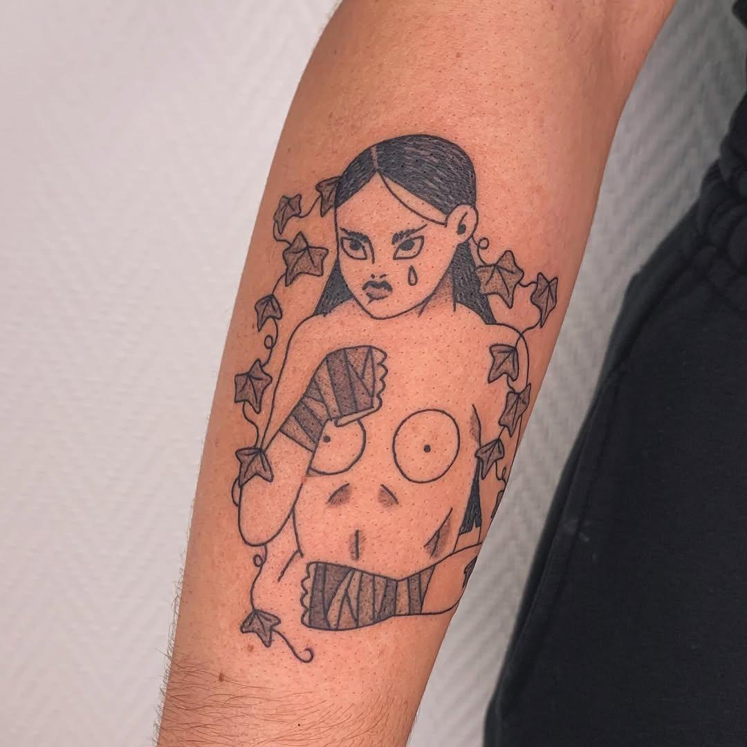 Boxeuse blackwork — astronomina