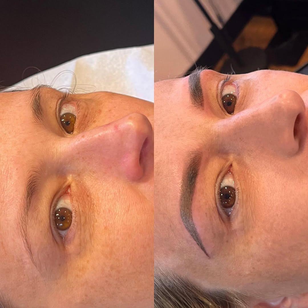 Tatouage Sourcils ombré brows multiple clients — kaybeautyink