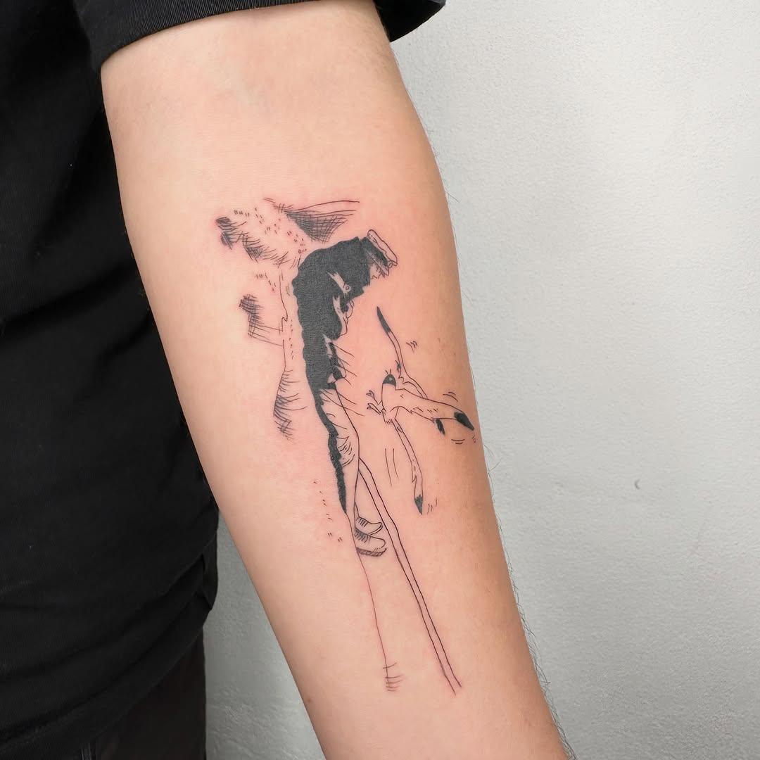 Tatouage illustratif Corto Maltese — douce_enfance_tattoo