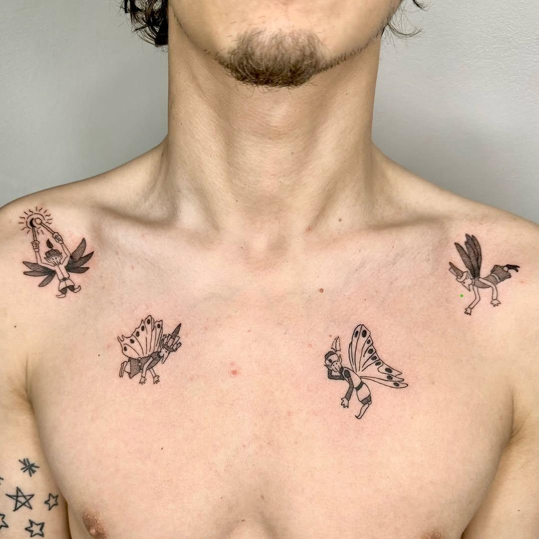 Tatouage illustratif djinns Azur et Asmar — douce_enfance_tattoo