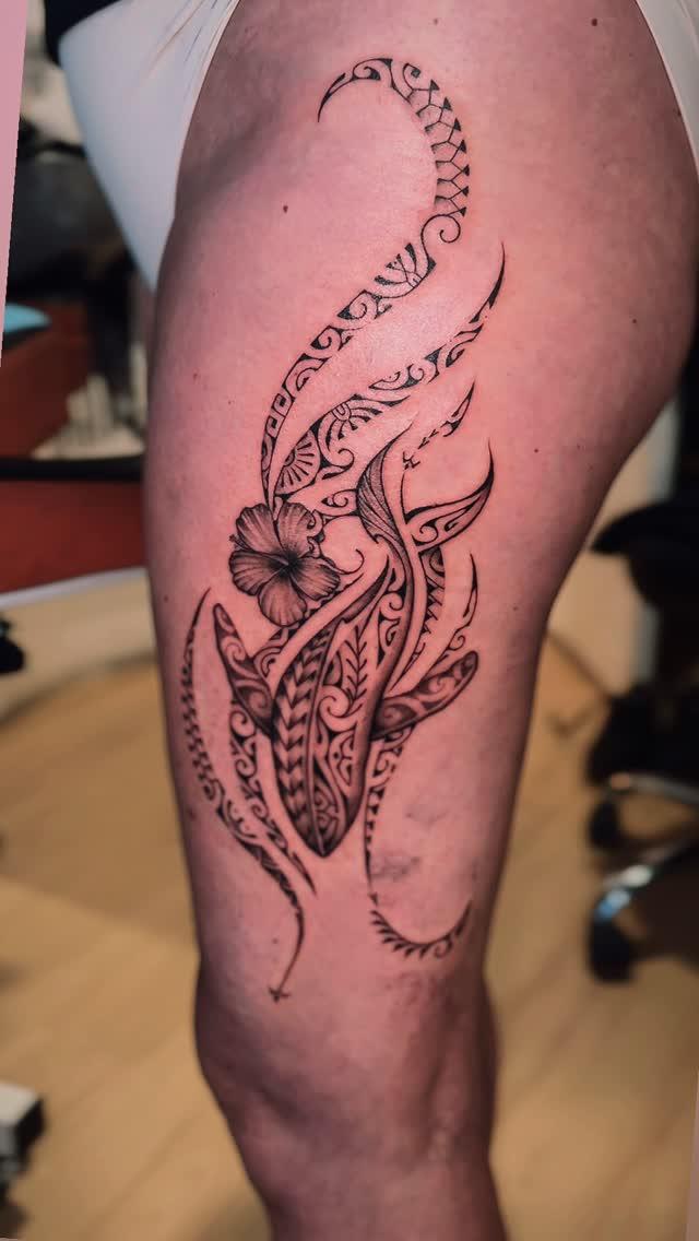 Tatouage polynésien patutiki — patutikinui