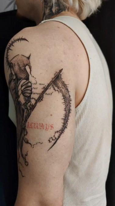 Tatouage réalisé pour William — la_griotte_ttt