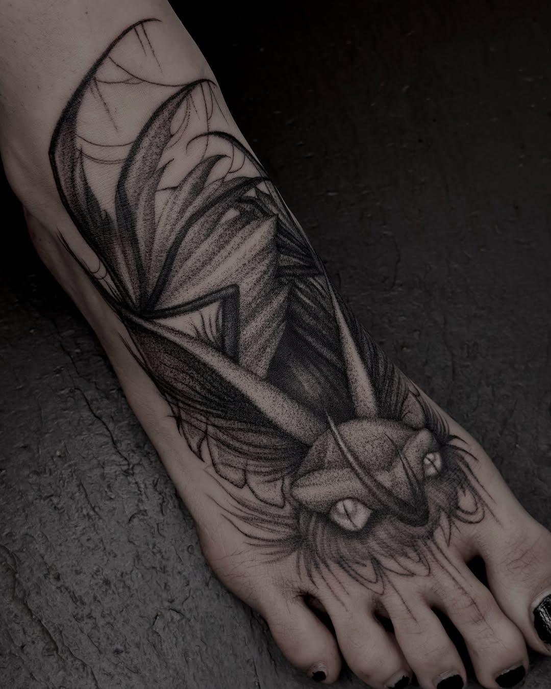 Tatouage chauve-souris dark — octoccult