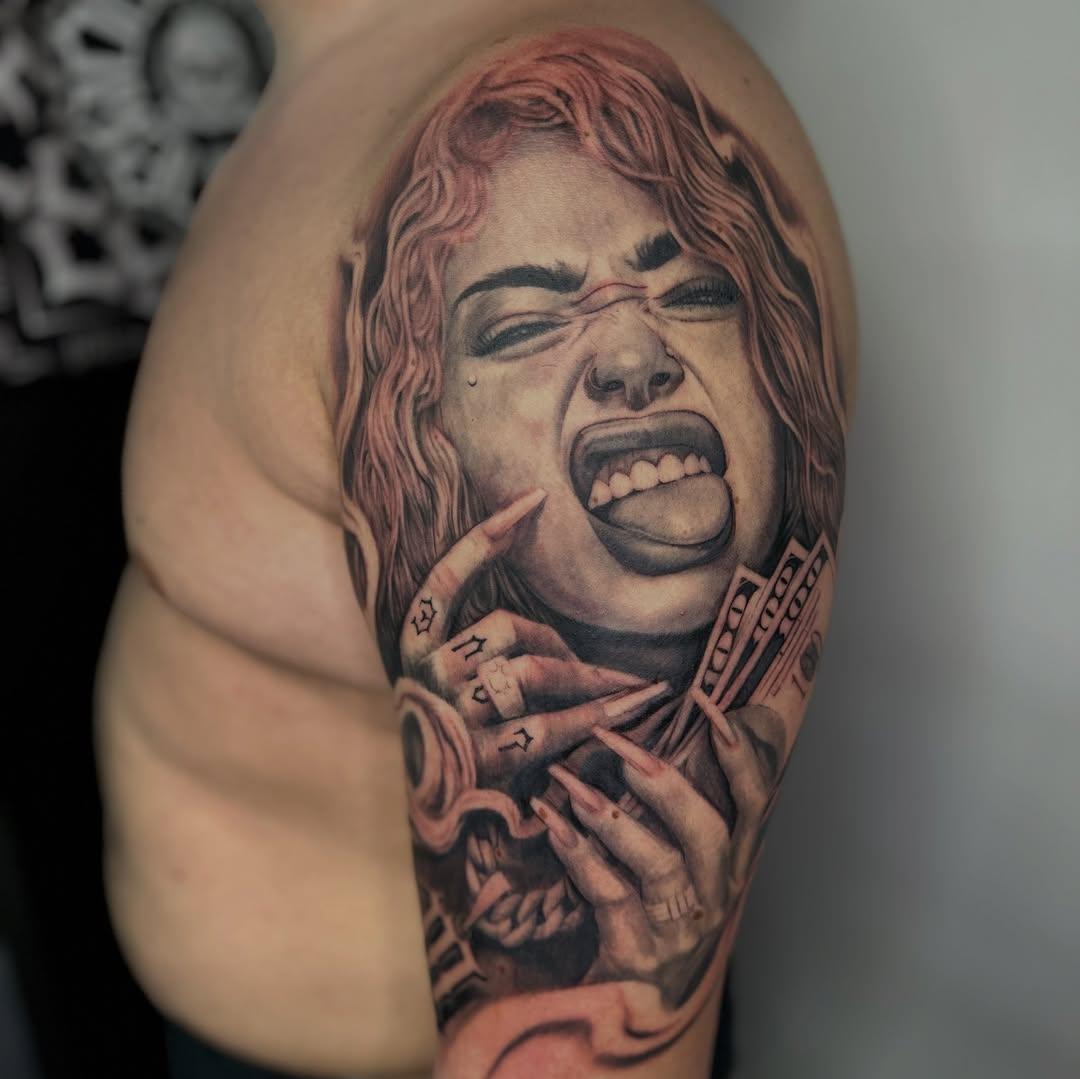 Chicano Black & Grey — mautantattoo