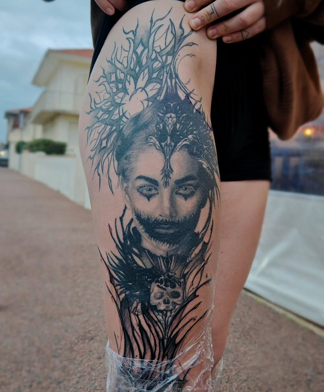 Portrait cicatrisé 2 ans dark — fuuu_tatt_skin