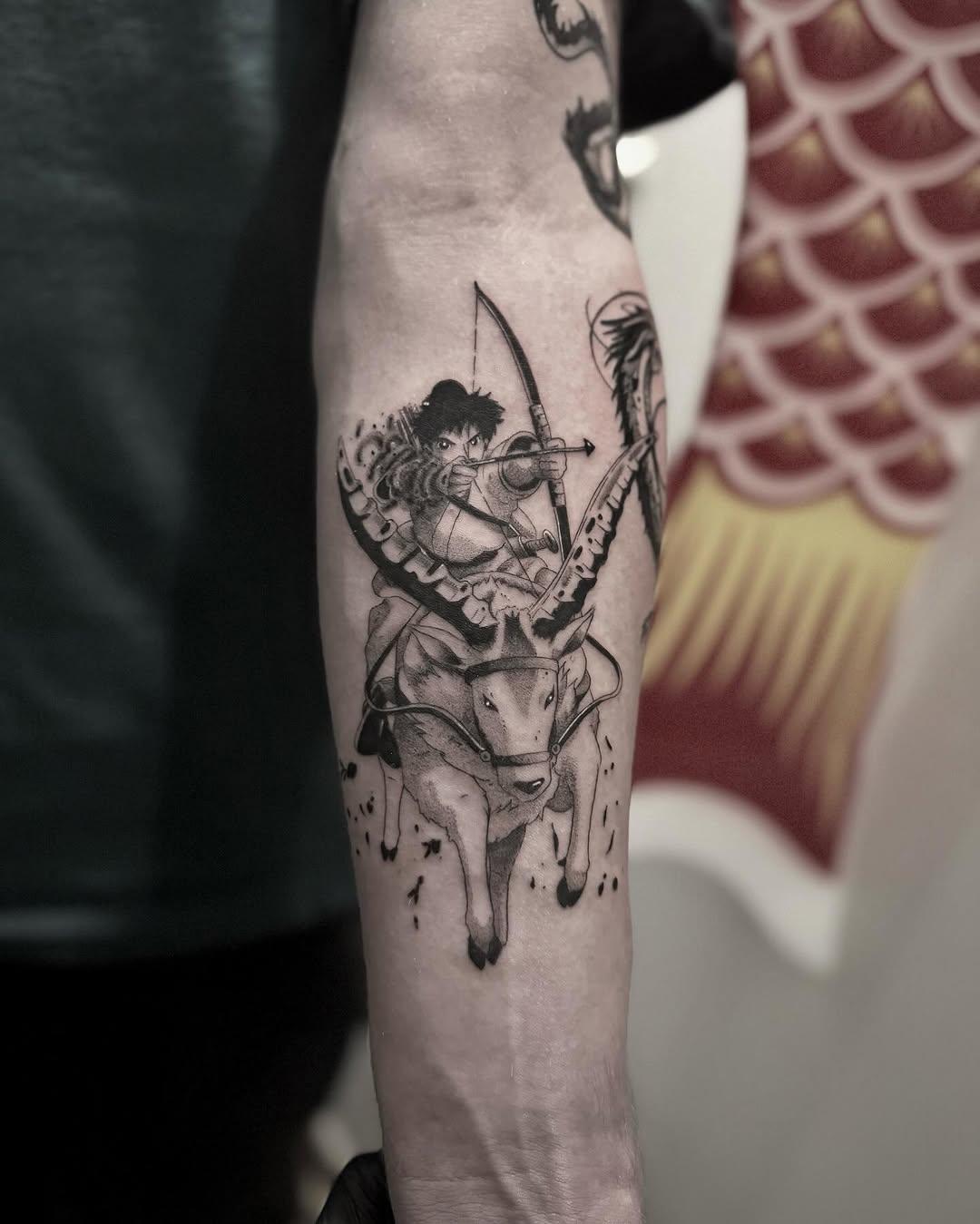pop culture Mononoke illustration — noir.fefe