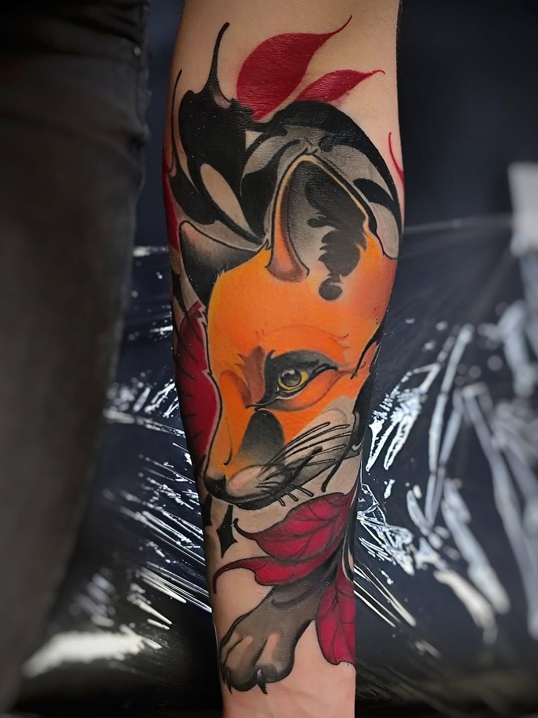newschool cartoon renard cicatrisé — psycuzz