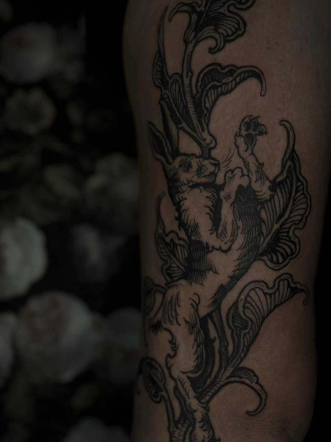 blackwork lièvre — terrenoire.ttt