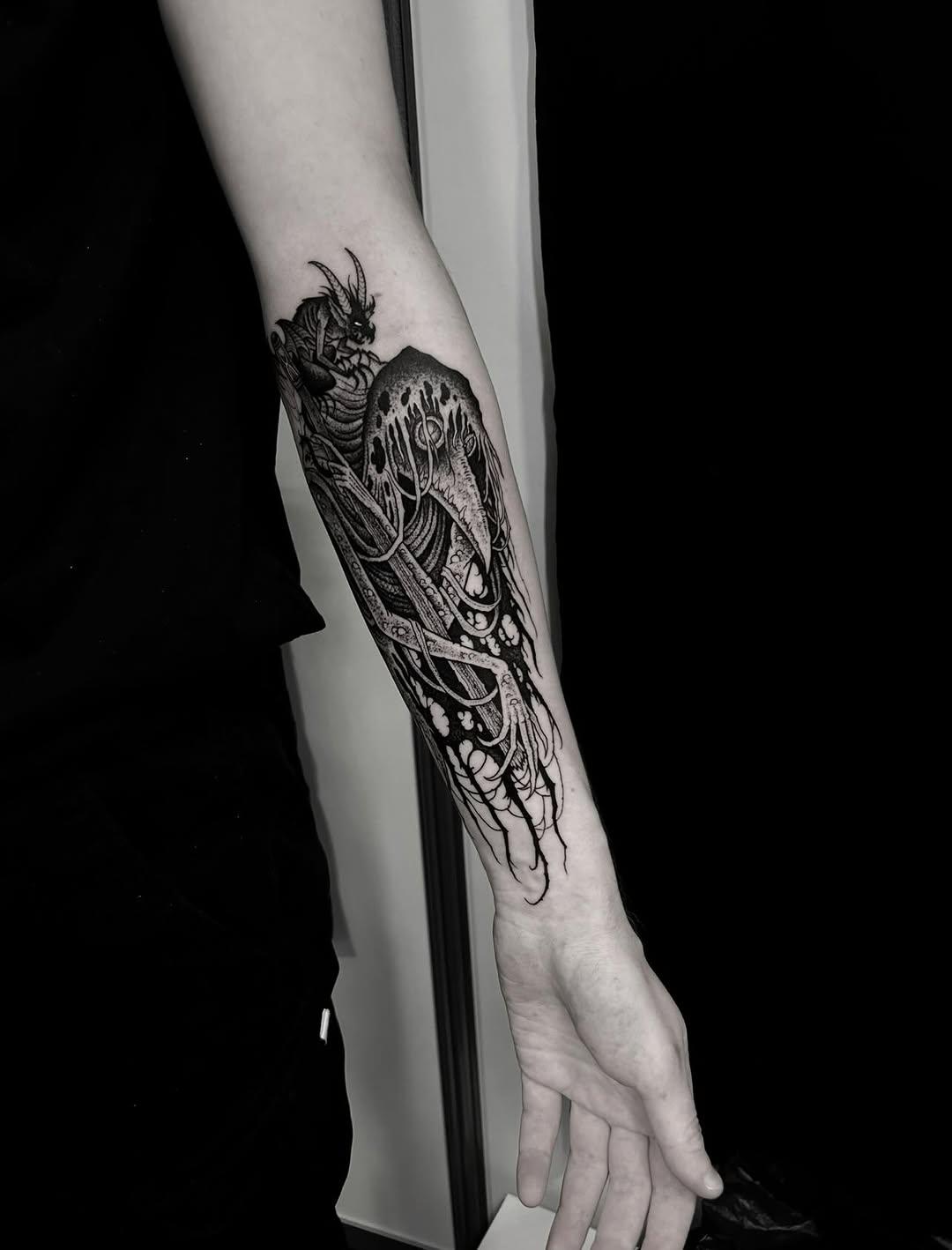 Plague doctor tattoo by logur_